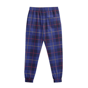 Deep Blue Stewart Tartan Print Sweatpants