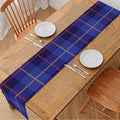 Deep Blue Stewart Tartan Print Table Runner