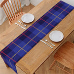 Deep Blue Stewart Tartan Print Table Runner