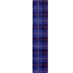 Deep Blue Stewart Tartan Print Table Runner