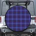 Deep Blue Stewart Tartan Print Tire Cover