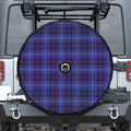 Deep Blue Stewart Tartan Print Tire Cover With Camera Hole