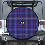 Deep Blue Stewart Tartan Print Tire Cover With Camera Hole