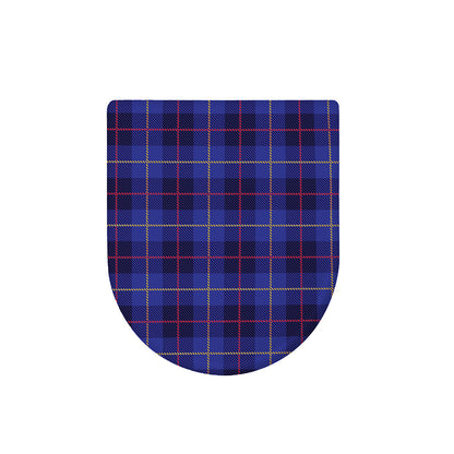 Deep Blue Stewart Tartan Print Toilet Lid Cover