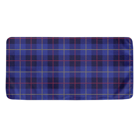 Deep Blue Stewart Tartan Print Towel