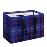 Deep Blue Stewart Tartan Print Utility Tote Bag
