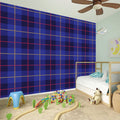 Deep Blue Stewart Tartan Print Wall Sticker