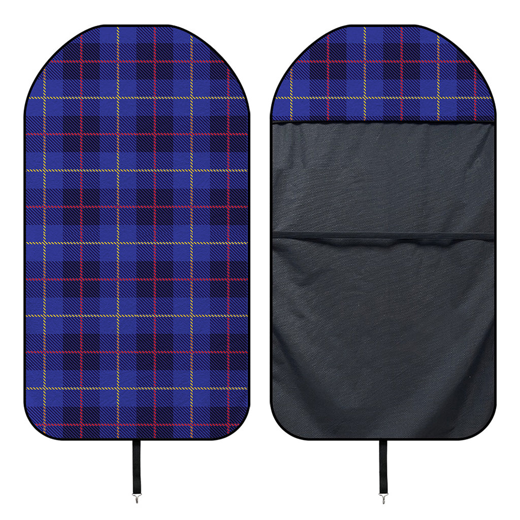 Deep Blue Stewart Tartan Print Waterproof Car Seat Cover
