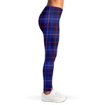 Deep Blue Stewart Tartan Print Women's Leggings