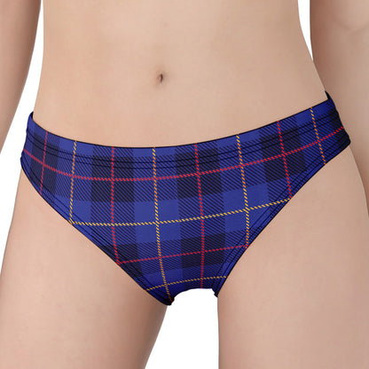 Deep Blue Stewart Tartan Print Women's Panties