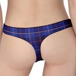 Deep Blue Stewart Tartan Print Women's Thong