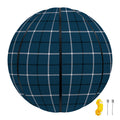 Deep Blue Tattersall Pattern Print Basketball