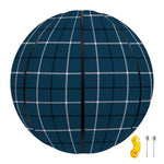 Deep Blue Tattersall Pattern Print Basketball