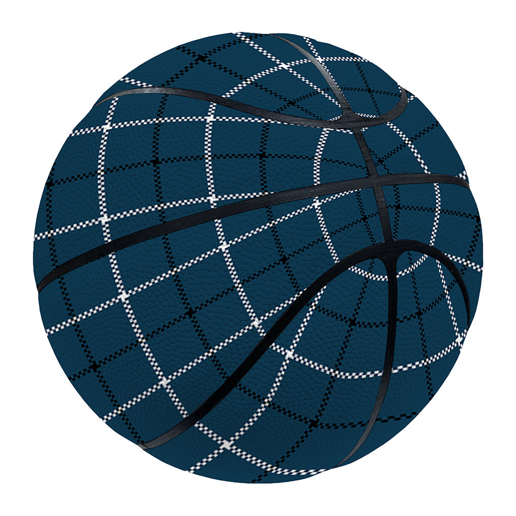 Deep Blue Tattersall Pattern Print Basketball