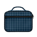 Deep Blue Tattersall Pattern Print Briefcase Bible Bag
