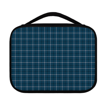 Deep Blue Tattersall Pattern Print Classic Bible Case