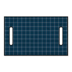 Deep Blue Tattersall Pattern Print Golf Cart Seat Cover