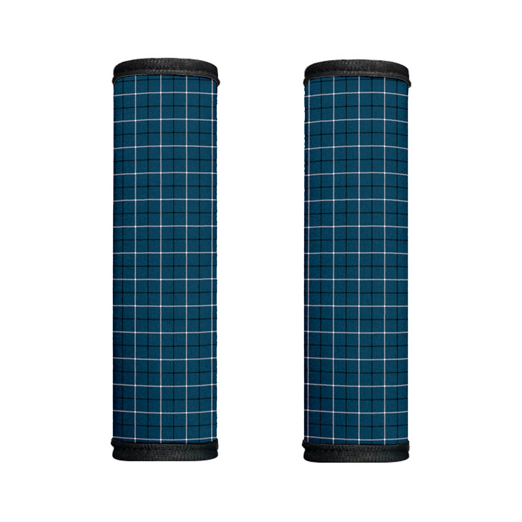 Deep Blue Tattersall Pattern Print Handle Covers