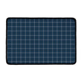 Deep Blue Tattersall Pattern Print Kitchen Mat