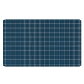 Deep Blue Tattersall Pattern Print Polyester Doormat