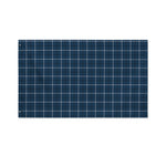 Deep Blue Tattersall Pattern Print Polyester Flag