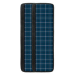 Deep Blue Tattersall Pattern Print Refrigerator Handle Covers