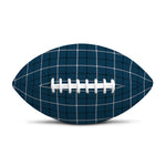 Deep Blue Tattersall Pattern Print Rugby Ball