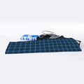 Deep Blue Tattersall Pattern Print Sports Towel