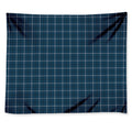 Deep Blue Tattersall Pattern Print Tapestry