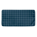 Deep Blue Tattersall Pattern Print Towel