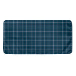 Deep Blue Tattersall Pattern Print Towel