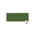 Deep Green Houndstooth Pattern Print Extended Mouse Pad