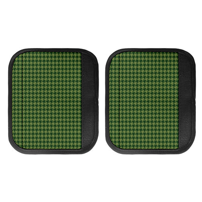 Deep Green Houndstooth Pattern Print Handle Covers