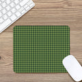 Deep Green Houndstooth Pattern Print Mouse Pad