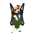Deep Green Houndstooth Pattern Print Pet Carrier Backpack