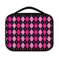 Deep Pink And Black Argyle Pattern Print Classic Bible Case