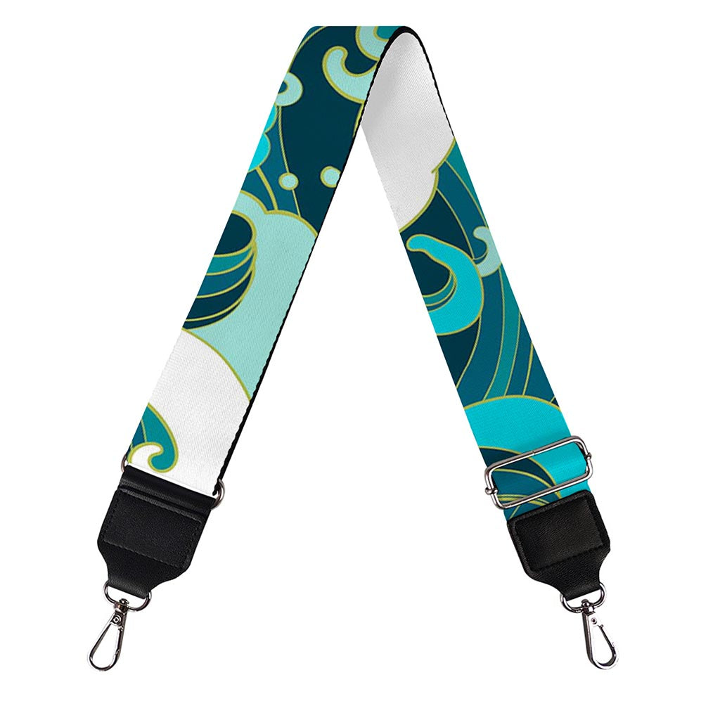 Deep Sea Wave Surfing Pattern Print Bag Strap