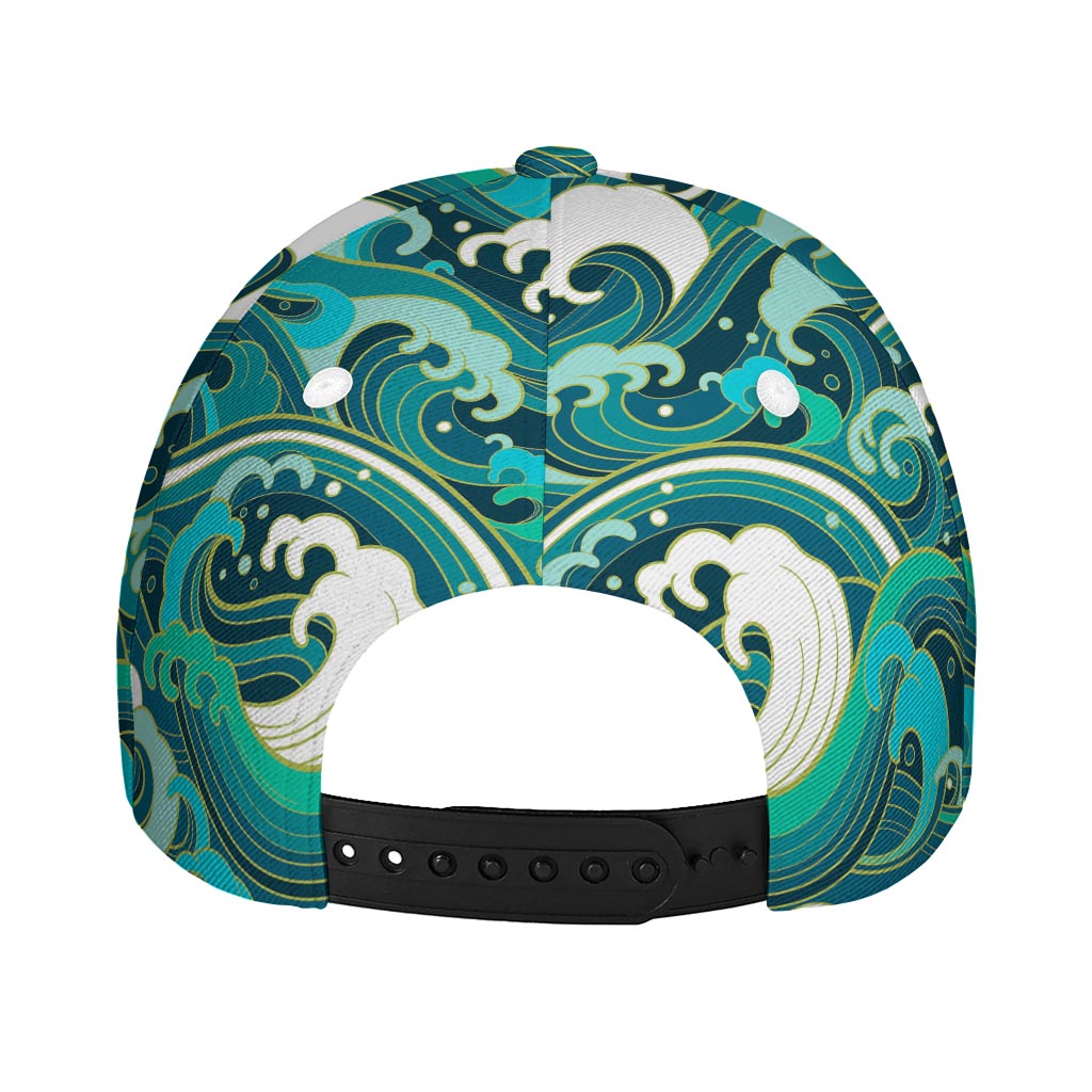 Deep Sea Wave Surfing Pattern Print Baseball Cap