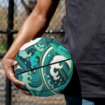 Deep Sea Wave Surfing Pattern Print Basketball