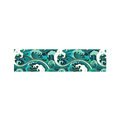 Deep Sea Wave Surfing Pattern Print Bed Runner