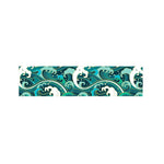 Deep Sea Wave Surfing Pattern Print Bed Runner