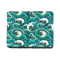Deep Sea Wave Surfing Pattern Print Bifold Wallet