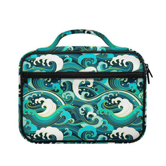 Deep Sea Wave Surfing Pattern Print Briefcase Bible Bag