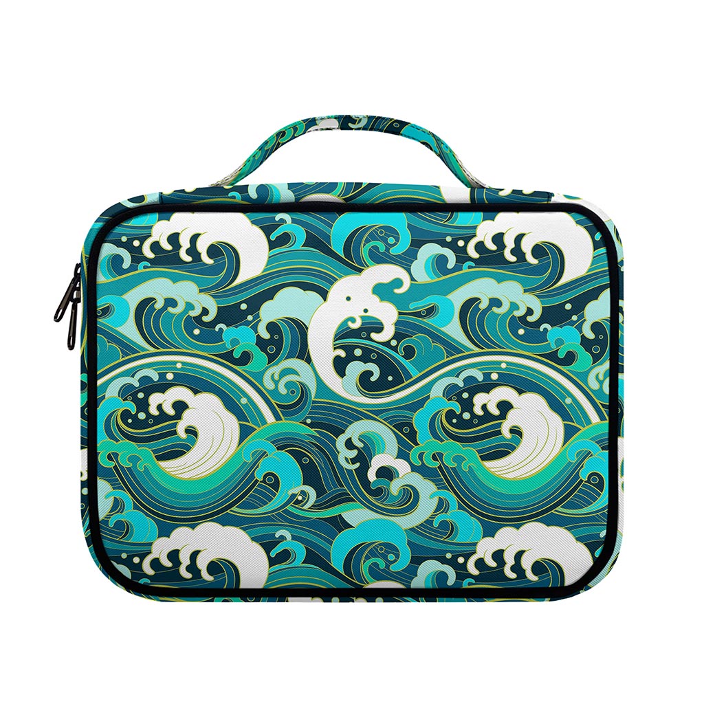 Deep Sea Wave Surfing Pattern Print Briefcase Bible Bag
