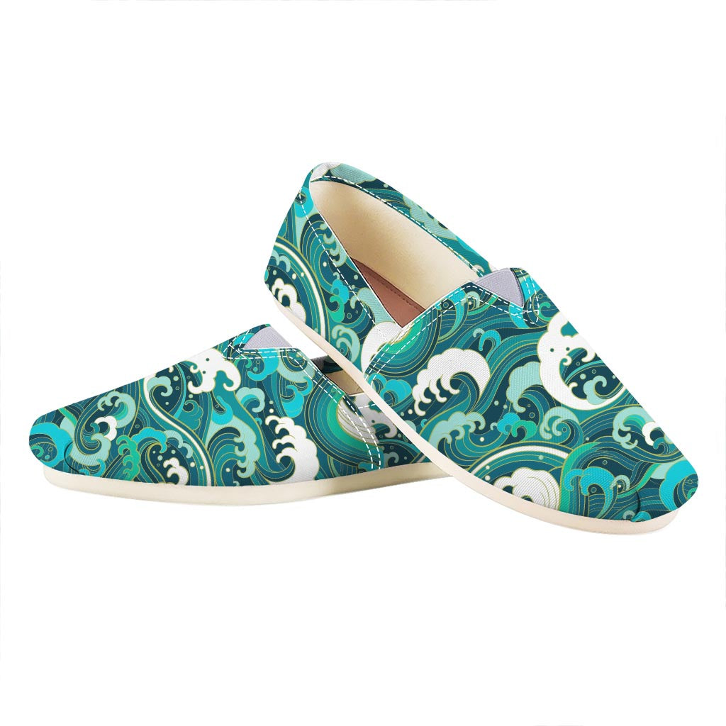 Deep Sea Wave Surfing Pattern Print Casual Shoes