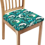 Deep Sea Wave Surfing Pattern Print Chair Cushion Cover