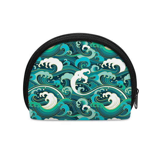 Deep Sea Wave Surfing Pattern Print Coin Purse