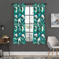 Deep Sea Wave Surfing Pattern Print Grommet Curtain Panels