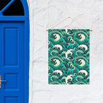 Deep Sea Wave Surfing Pattern Print Garden Flag