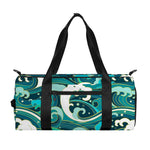 Deep Sea Wave Surfing Pattern Print Gym Bag